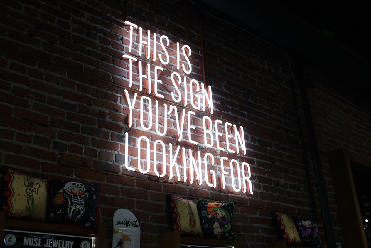 English neon sign